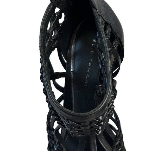 Elie Tahari Opera Black Womens Sandals - 10 - Picture 2 of 7